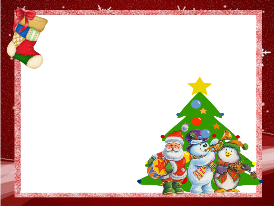 Boa Noite Feliz Natal Clipart Christmas Day Christmas - Moldura Para Foto De Natal Com Papai Noel (900x670)