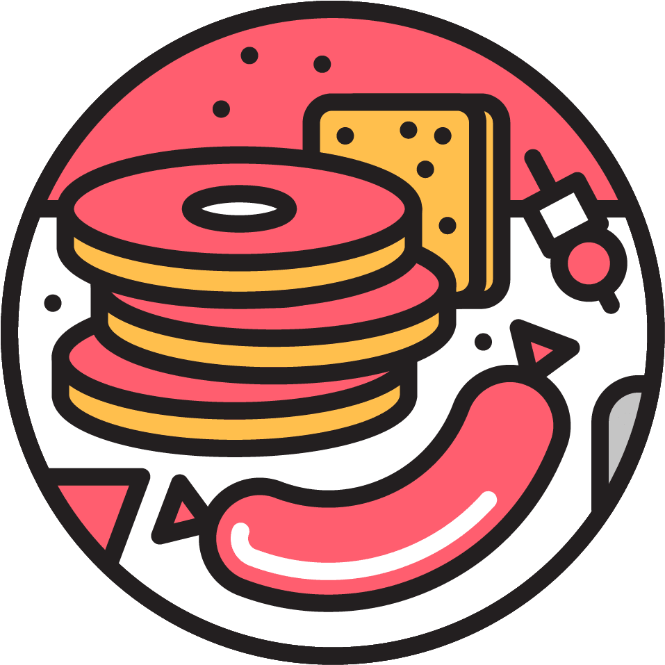 Feast Clipart Human Eating Food - Feast Clipart Human Eating Food (1042x1042)