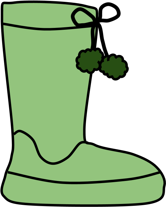 Boots, Pom-poms, Snow, Rain, Green, - Rain Boot (816x1056)