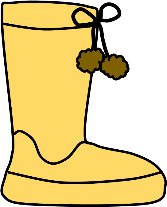 Boots, Pom-poms, Snow, Rain, Yellow, Tan, - Snow Boot (816x1056)