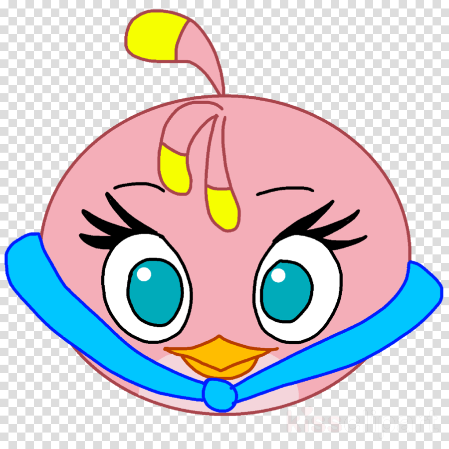Download Pink Angry Birds Stella Space Clipart Angry - Cartoon Drawing Earth (900x900)
