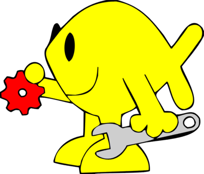 Christian Fish With Tools - Christian Fish With Tools (400x341)