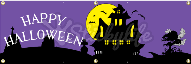 Halloween Vinyl Banner - Graphic Design (940x587)