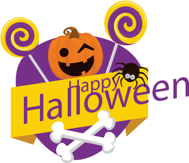 Sticker Halloween Banner Messages Sticker-8 - Illustration (408x408)