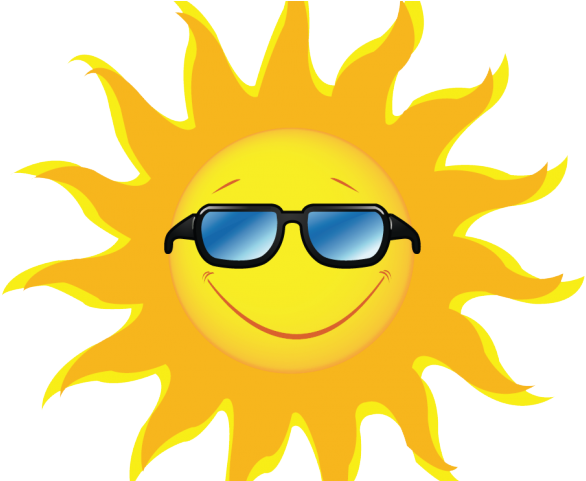Picture Of Sun Rays Free Download Clip Art - Sun With Glasses Png (640x480)