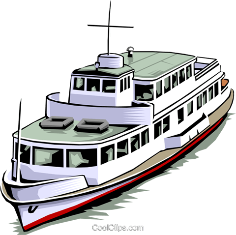 Boat Royalty Free Vector Clip Art Illustration - Clipart Of Transportation By Water (480x478)