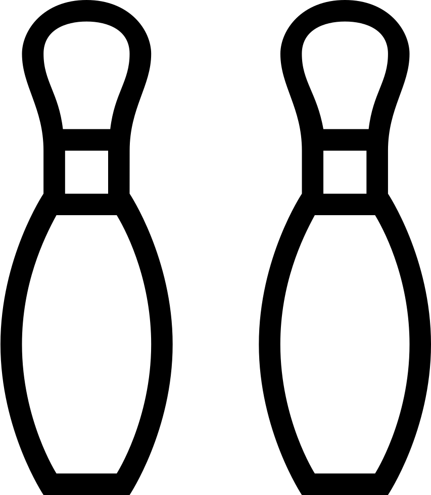 Bowling Pins Outline Comments - Bowling Pin Outline (853x980)