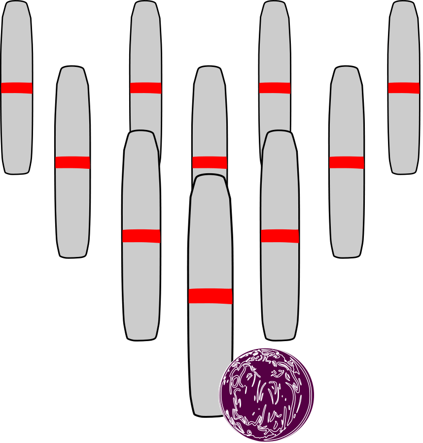 Bowling Candlepins - Candlepin Bowling Clipart (858x900)