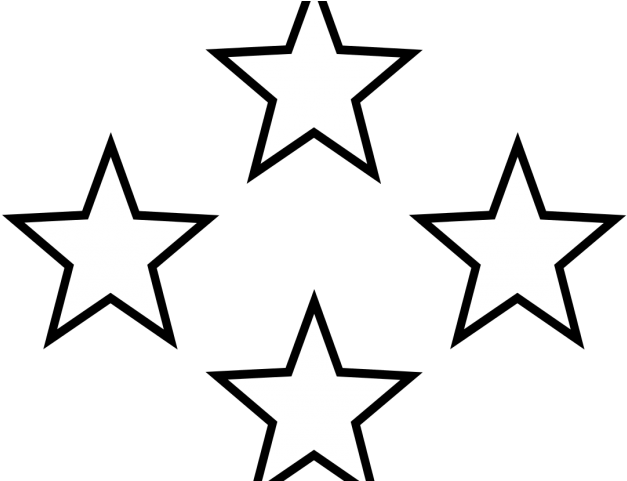 Stars Clipart Art - Clip Art Stars Black And White (640x480)