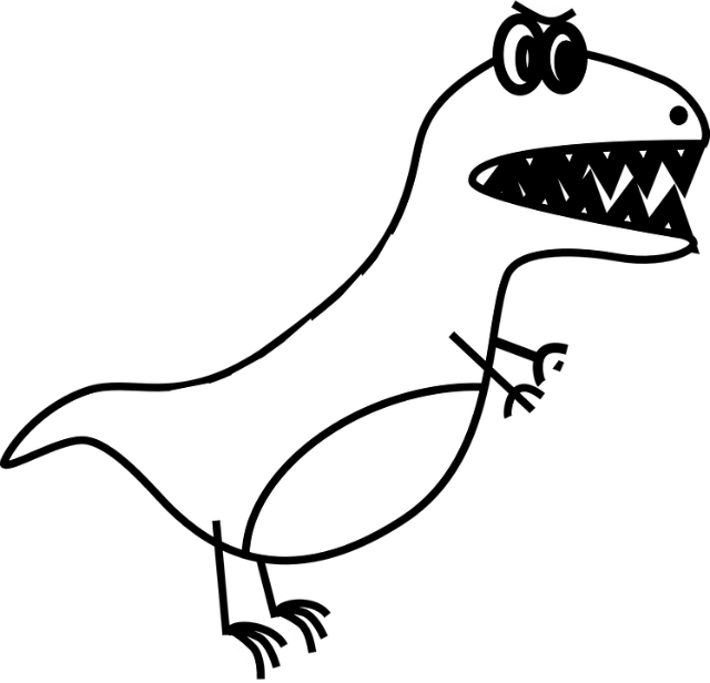 My Castle Not Yours Icon - Drawings Of Simple Dinosaurs (640x616)
