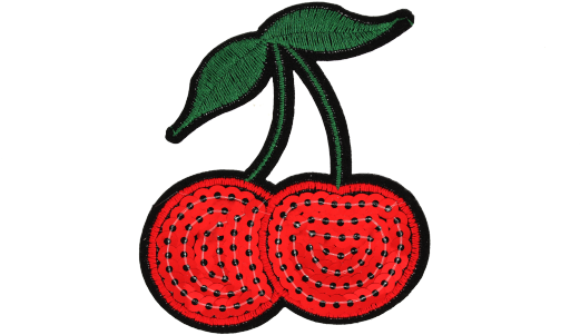 Sequins Big Red Cherry Patch - Sequins Big Red Cherry Patch (520x760)