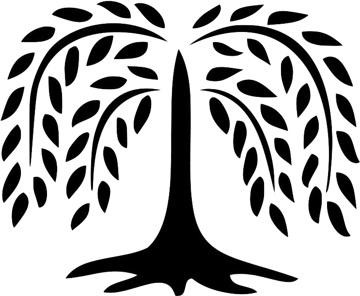 Willow Tree Clipart - Willow Tree Silhouette Clip Art (768x769)