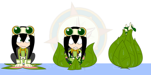 Dragon Fangx 76 6 Frog Catching Lilypad By Dragon Fangx - My Hero Academia Tf (500x250)