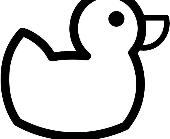 Mallard Clipart Mummy - Rubber Duck Clip Art Black And White (640x480)