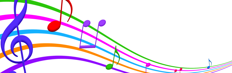 Welsh Language Singing And Music Classes For Babies, - Musical Notes In Color (960x305)