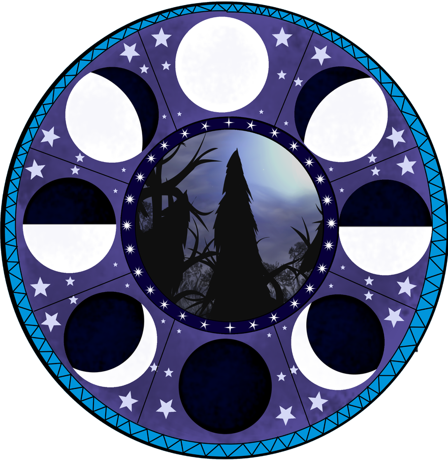 8 Phases Of The Moon By Moonlight4504 - Circle (882x906)