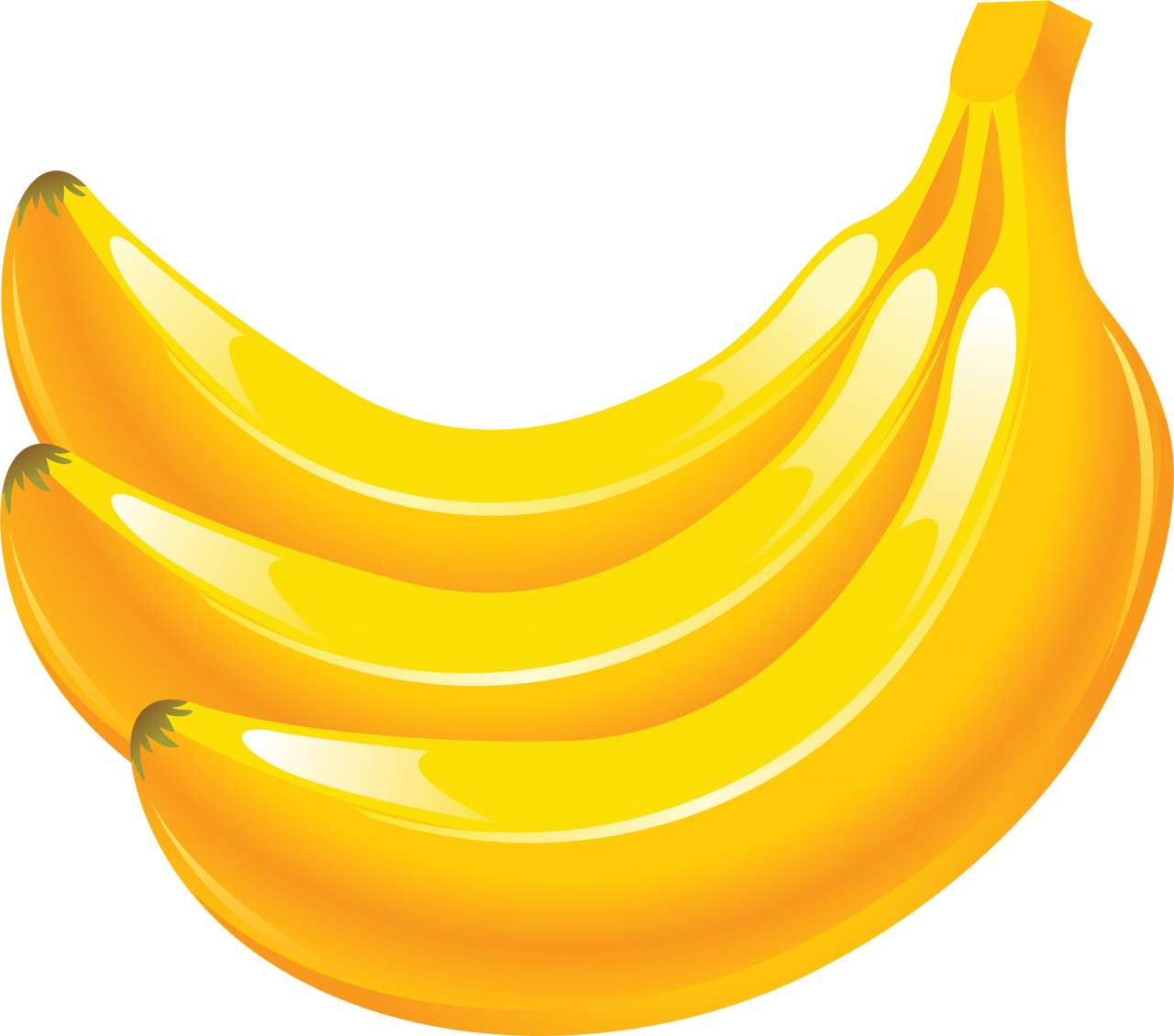 Banana Png Clipart (1280x1130)