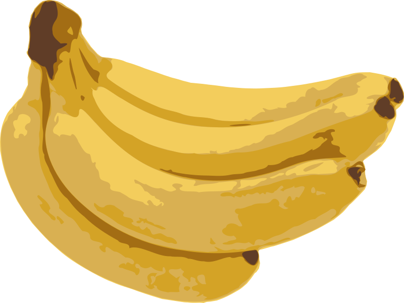 Bananas Medium Image Png - Frutas Amarelas Desenhos Png (800x600)