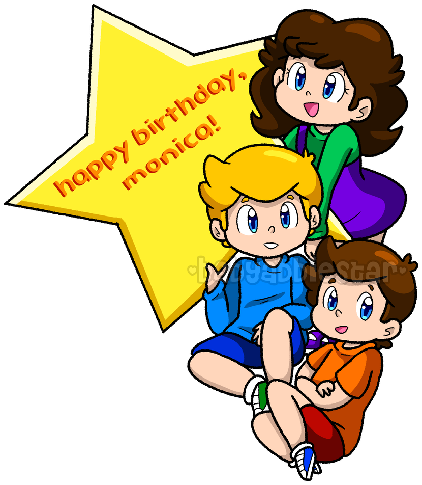 Happy Birthday, Monica By Babyabbiestar - Cartoon (836x955)