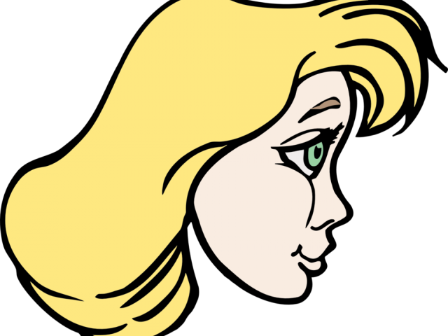 Profile Clipart Working Woman - Side Profile Of Face Clipart (640x480)