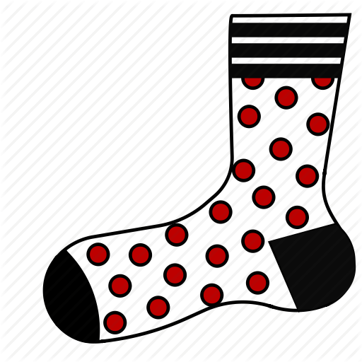 512 X 512 4 - Polka Dot Sock Clipart (512x512)