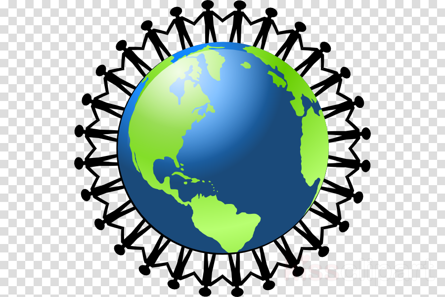 Are Special Like The World - Cartoon People On Globe (900x600)