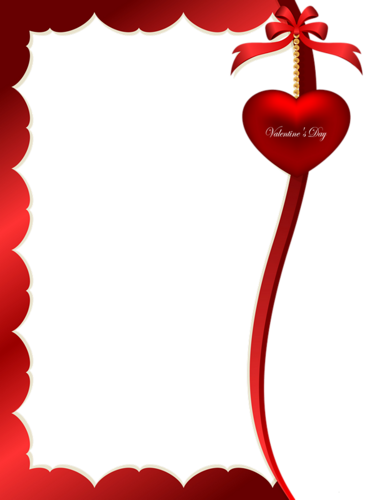 Writing Paper, Funny Valentine, Valentines Day, Stationery, - Valentine Day Frame Png (367x500)