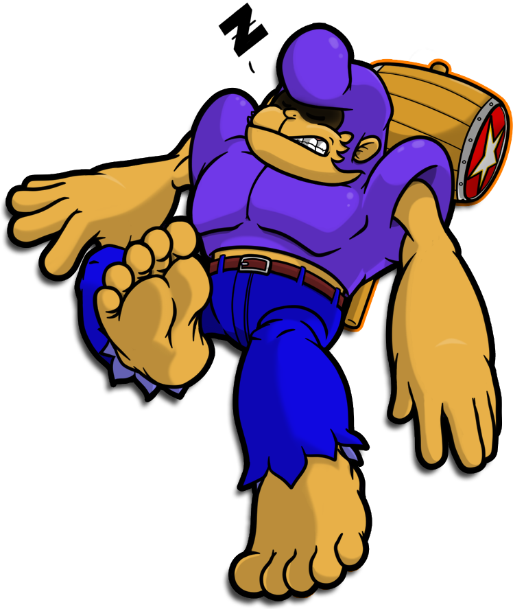 Sleepy Bonkers - Kirby Bonkers Feet (755x900)