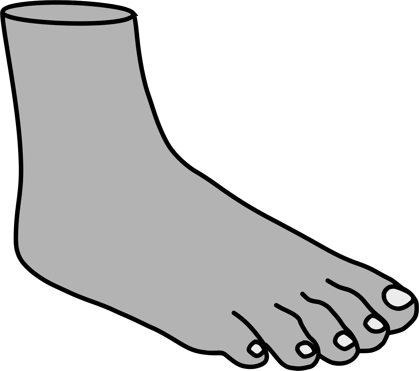 Feet Clipart Black And White - Feet Clipart Black And White (1602x1416)