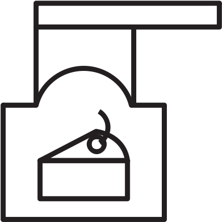 Eating Desert Bakery Icon Size - Baking Equipment Outline Png (512x512)