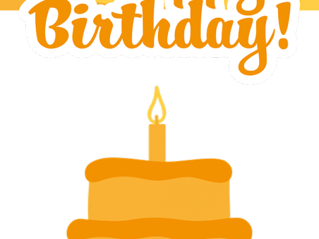 Happy Birthday Clipart Orange - Birthday Party (640x480)