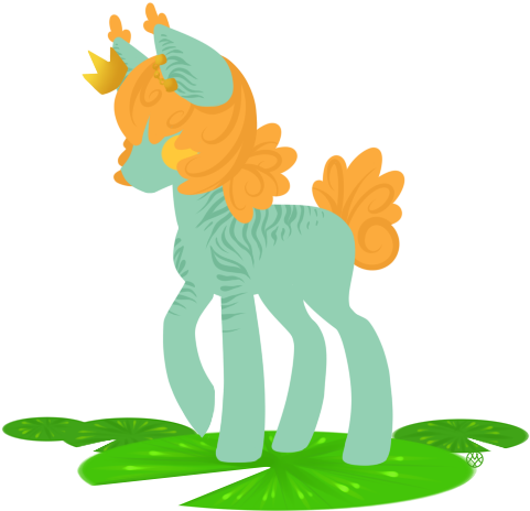 Haventide, Auriel, Crown, Lilypad, Oc, Oc Only, Safe, - Illustration (508x492)