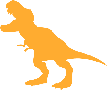 Themed Parties For Kids From Ditzy Doodles The Nuttiest - T Rex Decal (350x350)
