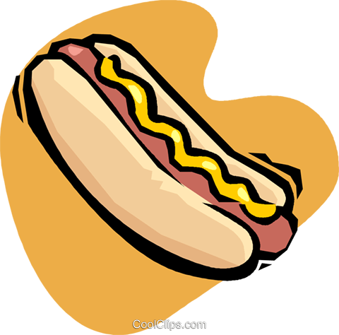 Hot Dog Vektor Clipart Bild Vc020211 Coolclipscom - Hot Dog Png Vetor (480x474)