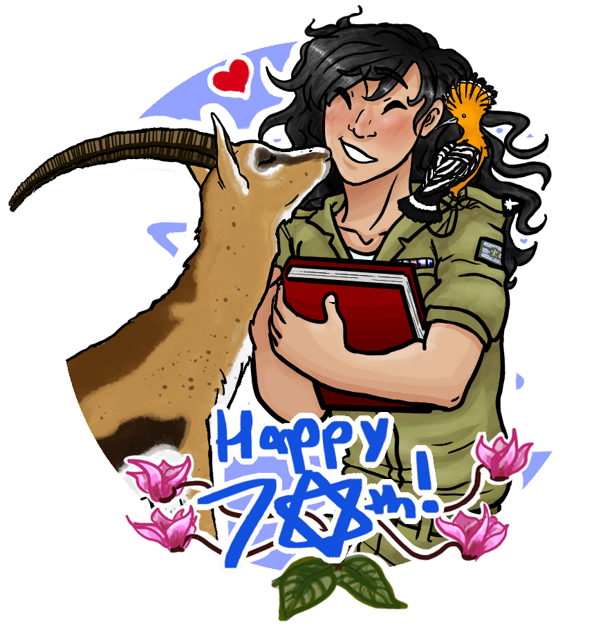 Happy 70th Anneversary By Bermuda Aka Lilly - Cartoon (927x919)