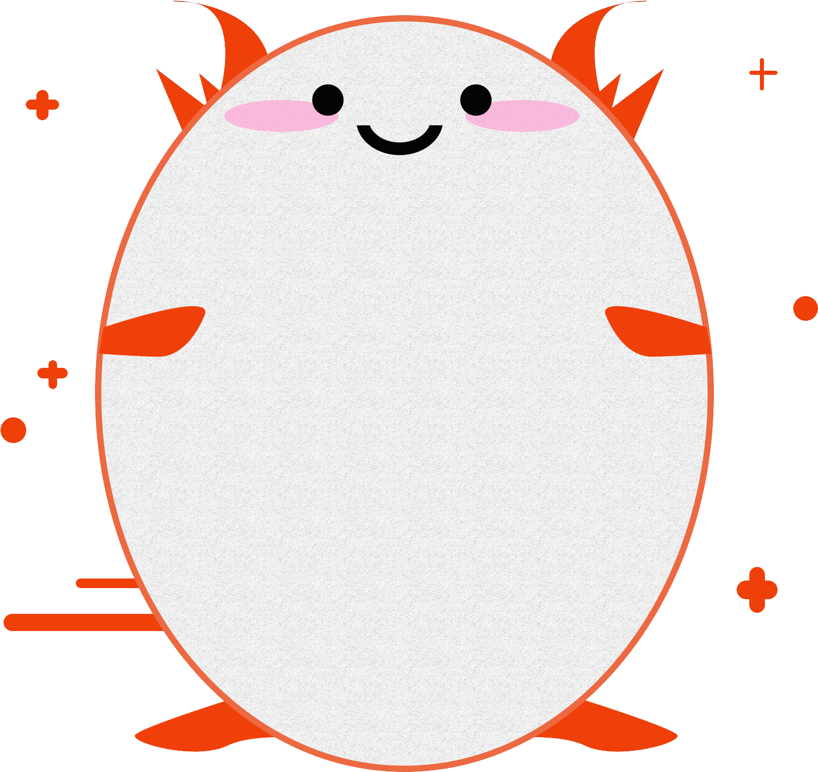 Cartoon Style Monster Shape Cute Textured Border Png - Circle (2000x2000)