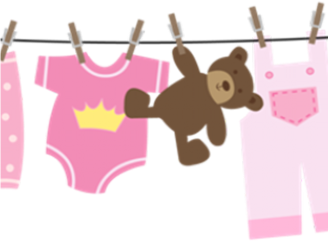 Baby Clipart Clothesline - Baby Clothesline Png (640x480)