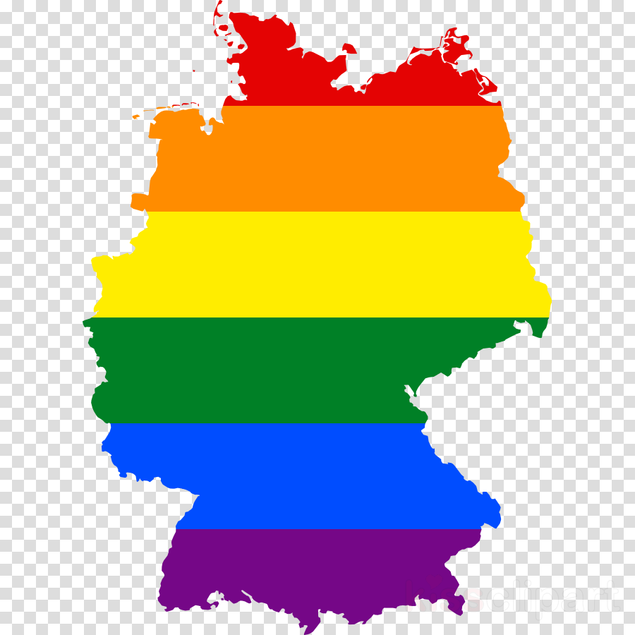 Download Germany Rainbow Pride Flag And Map Baby Blanket - Germany State Flag Map (900x900)