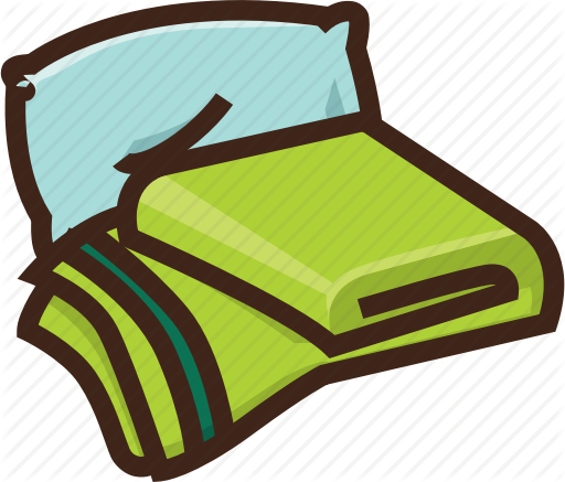 Blanket Clip Art - Pillow And Blanket Clipart (512x437)
