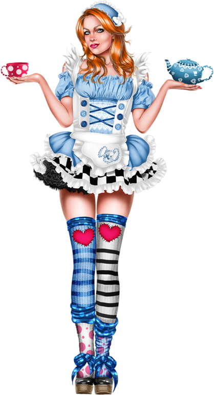 Girls 4, 3d Girl, Tube, Pinup, Pirates, Clip Art, Goth - Pinup Girl Punk Clipart (418x771)