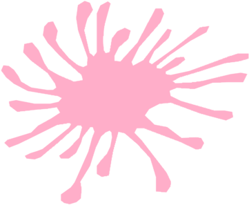 Computer Icons Pink Magenta Red Blue - Clipart Splat (396x340)