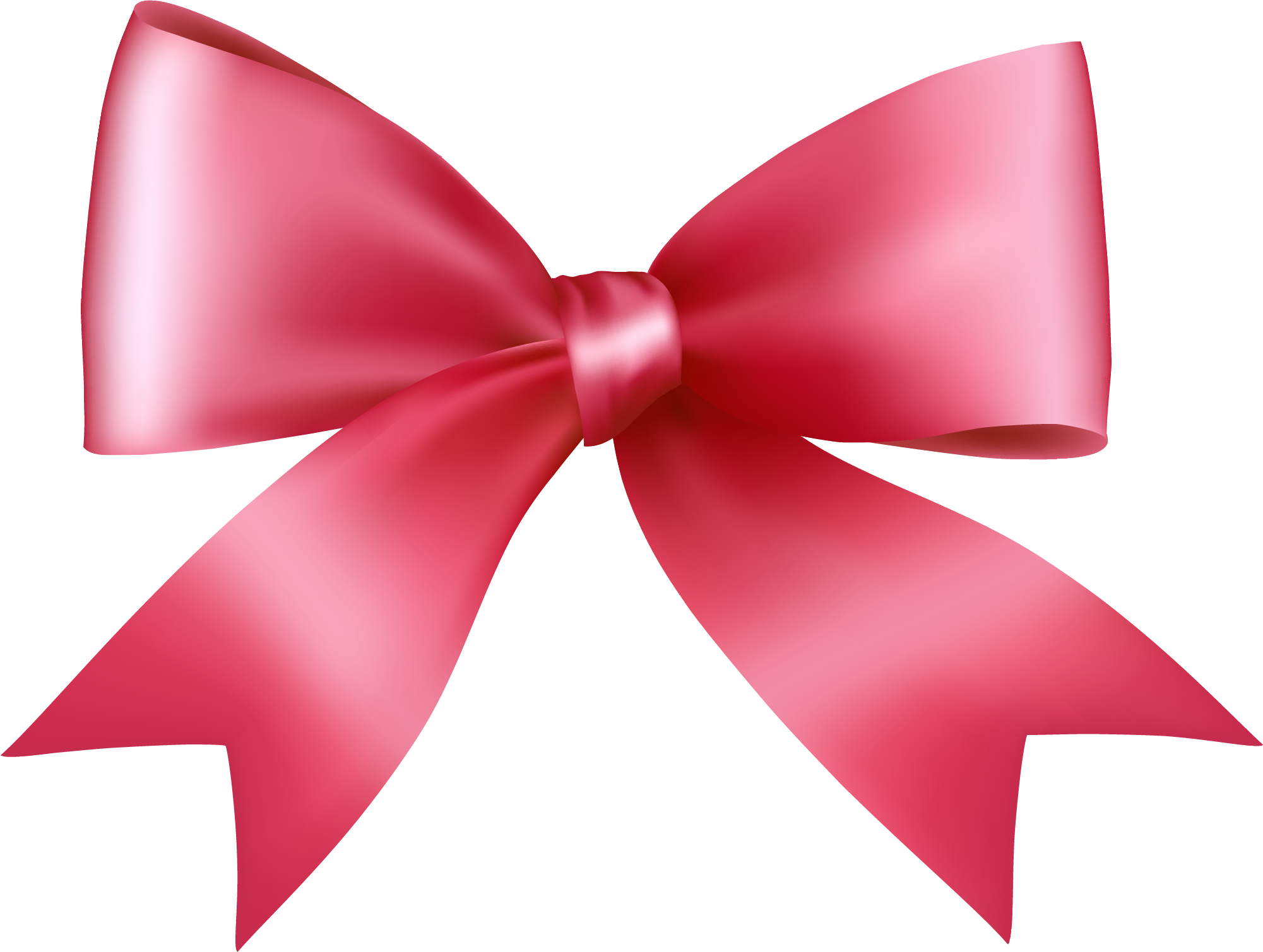 Clipart Bow Hand Drawn - Pink Bow Transparent Background (2001x1509)