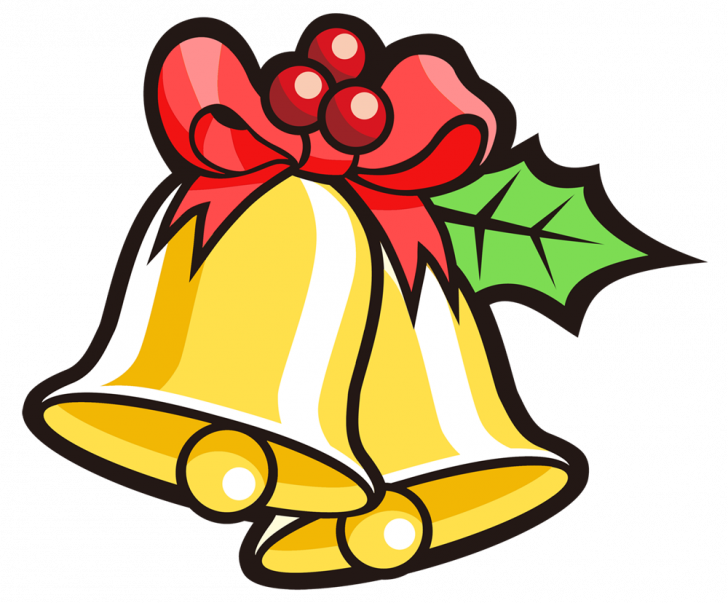 Christmas Clipart Picture - Christmas Jingle Bell Cartoon (728x603)