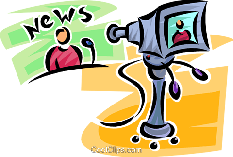 Announcements / Pond Elementary - News Anchor Clip Art (480x323)