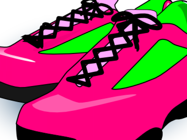 Running Shoes Clipart Tennis Outfit - Transparent Background Clipart Shoes (640x480)