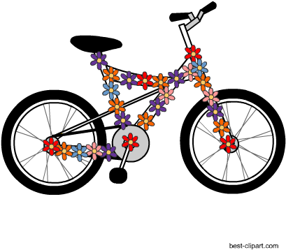 Free Floral Bicycle Clip Art - Scott Bikes (450x450)