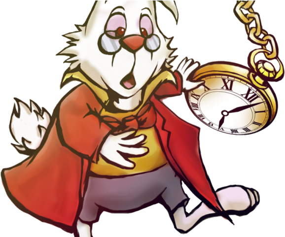 Alice In Wonderland Clipart White Rabbit - Cartoon White Rabbit Alice In Wonderland (640x480)