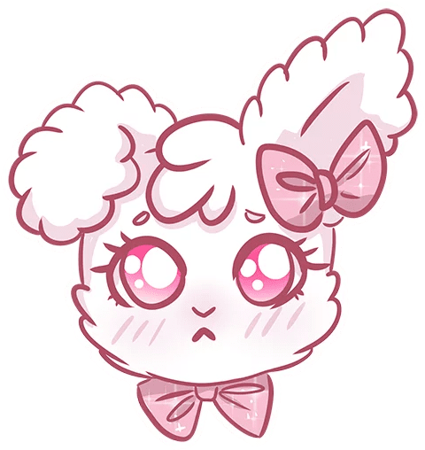 “white Rabbit” Stickers Set For Telegram - Illustration (512x512)