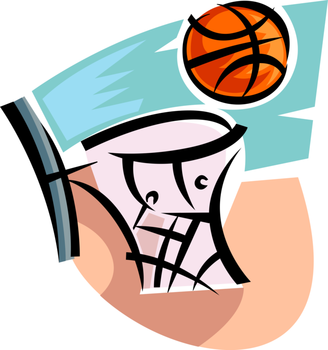 Vector Illustration Of Sport Of Basketball Hoop Net - Vector Illustration Of Sport Of Basketball Hoop Net (656x700)