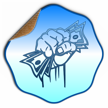 Free Business Sticker Maker Generate Cool Business - Money In Hand Vector (365x365)